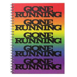 Caderno Espiral Fundo Colorido do Efeito Arco-Íris Começou a Funci