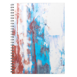 Caderno Espiral Fundo colorido do pincel de abstrato