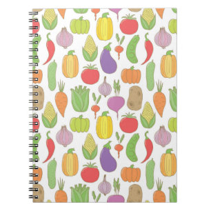 Caderno Espiral Fundo contínuo com desenho rabiscado à mão vintage