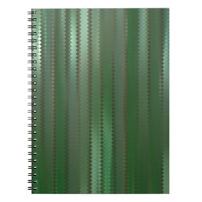 Caderno Espiral fundo cor-de-abstrato. estrela da explosão fractal (Frente)