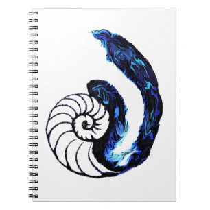 Caderno Espiral Fundo customizável do preto do órfão do tatuage