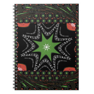 Caderno Espiral Fundo das estrelas reluzentes