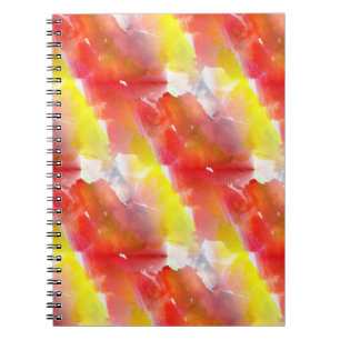 Caderno Espiral fundo de aquarela de textura Design