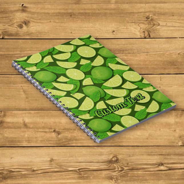 Caderno Espiral Fundo de limão (Criador carregado)