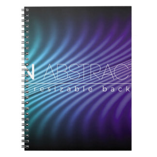 Caderno Espiral Fundo de linhas neon brilhantes com estilo 80s1980