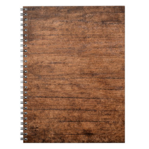Caderno Espiral Fundo de madeira, antigo grunge, texturizado escur