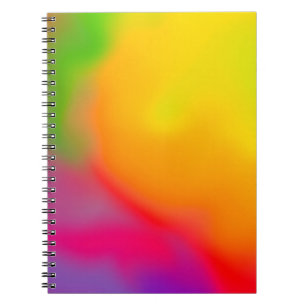 Caderno Espiral fundo de nuvem macia de abstrato em cor pastel