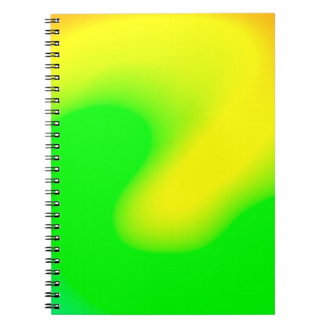 Caderno Espiral fundo de nuvem mole do arco-íris abstrato no paste (Frente)