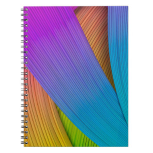 Caderno Espiral fundo de onda abstrato. 3D ilustração.3d, 3d i