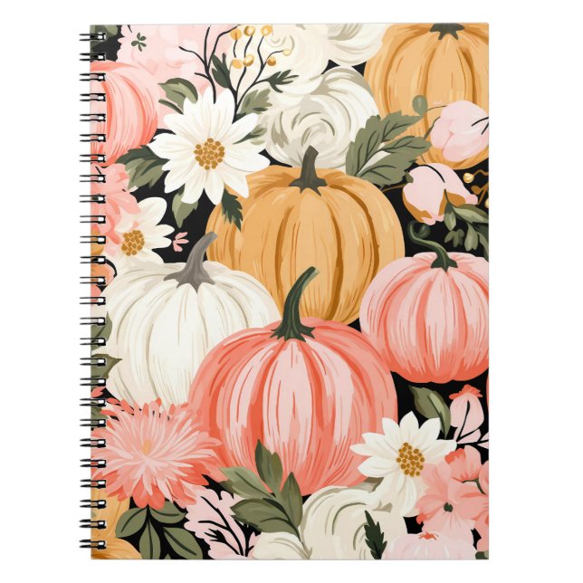 Caderno Espiral Fundo de outono (Frente)