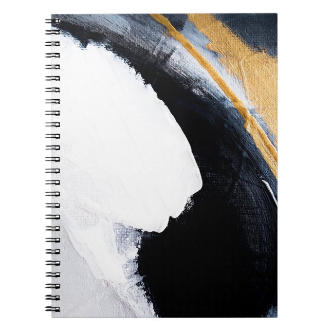 Caderno Espiral fundo de textura do óleo de abstrato. Abstrato art (Frente)