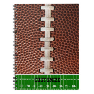 Caderno Espiral Fundo de Textura dos Locais de Futebol