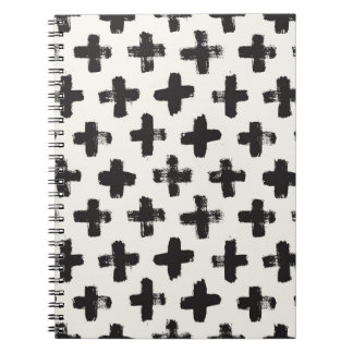 Caderno Espiral Fundo do Abstrato de Vintage com Traços de Pincel