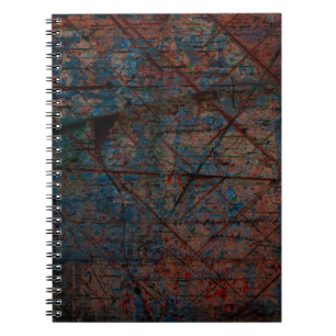 Caderno Espiral fundo do abstrato multicolor grunge com abstração