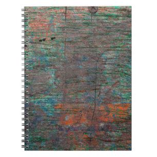 Caderno Espiral fundo do abstrato multicolor grunge com resumo
