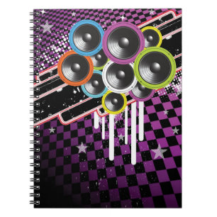 Caderno Espiral Fundo do Grunge