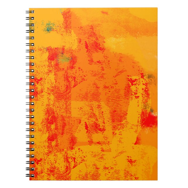 Caderno Espiral Fundo do latido de pássaros fecharTexto de abstraç (Frente)