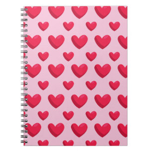 Caderno Espiral Fundo do namorados com amor cardíaco