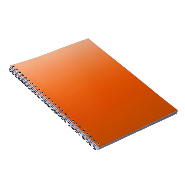 Caderno Espiral Fundo do Wallpaper Laranja (Lado Direito)