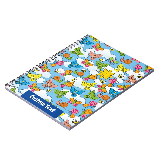 Caderno Espiral Fundo dos Animais Bebês (Left Side)