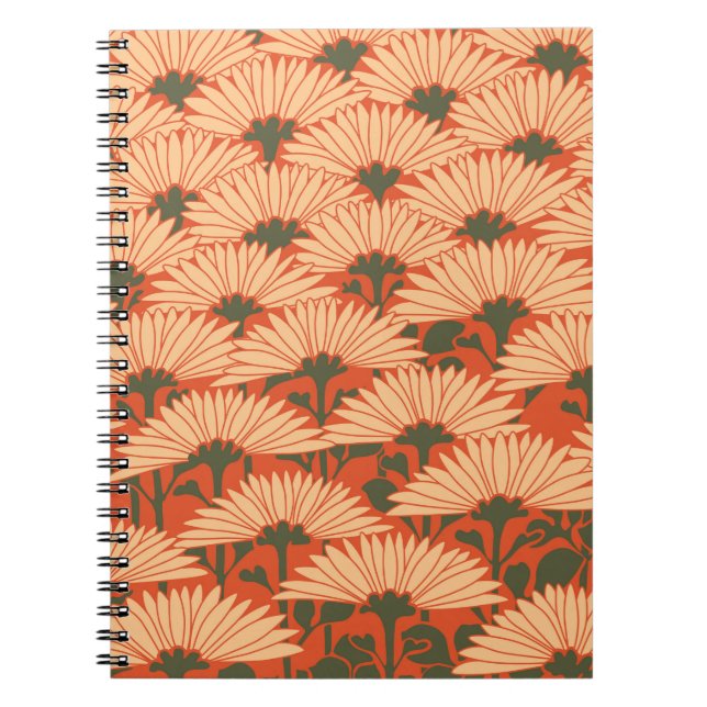 Caderno Espiral fundo gráfico padrão (Frente)