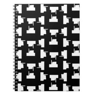 Caderno Espiral fundo monocromático abstrato. Ilustração de meio t