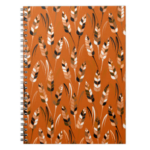 Caderno Espiral Fundo Orgânico do Pão de Cevada