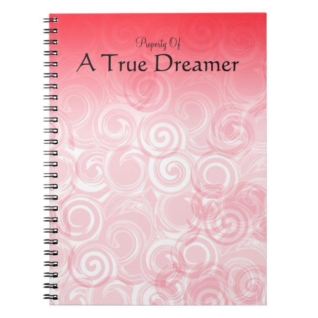 Caderno Espiral Fundo Red Spiral Modelo (Frente)