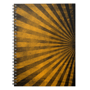 Caderno Espiral Fundo retro do teste padrão