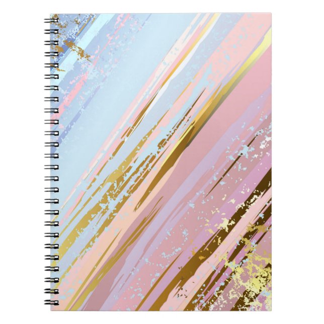 Caderno Espiral Fundo Rosa Texturizado (Frente)