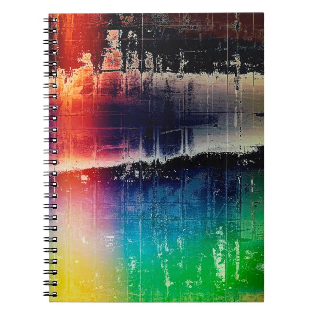 Caderno Espiral Fundo tradicional, textura arranhada w (Frente)