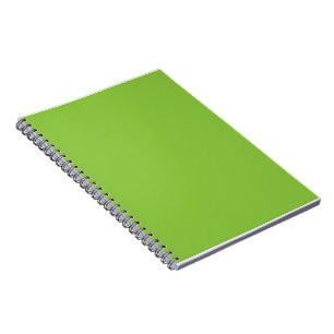 Caderno Espiral Fundo Verde Lima Plano – Textura Escolar