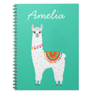 Caderno Espiral Funky Alpaca lama drama