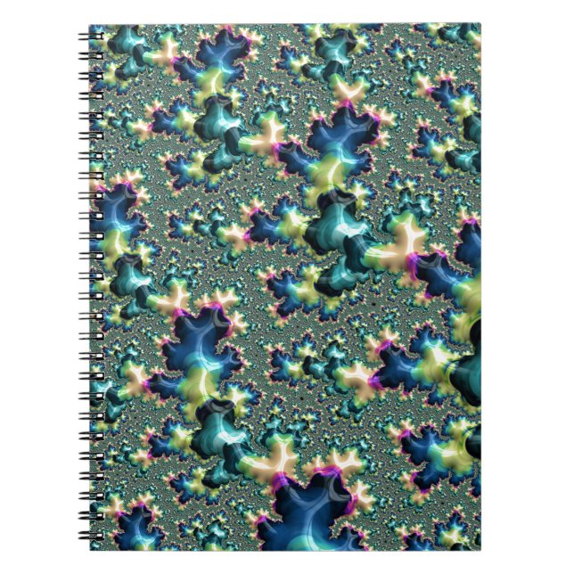 Caderno Espiral Funky Fractal (Frente)