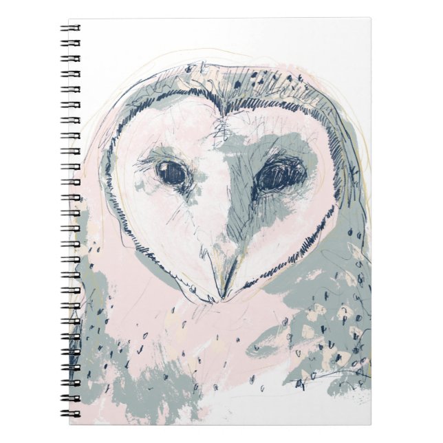 Caderno Espiral Funky Owl Retrait (Frente)