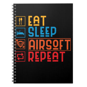 Caderno Espiral Funny Airsoft Player Paintball Airsoft Team