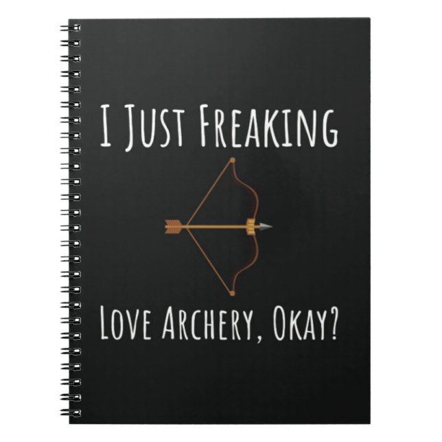 Caderno Espiral Funny Archery Gifts Bow And Arrow Sport Archer (Frente)