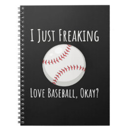 Caderno Espiral Funny Baseball Enthusiast Gifts Lover Humor Sports