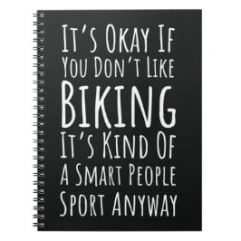 Caderno Espiral Funny Biking Gifts Cycling Bike Humor Biker Quote