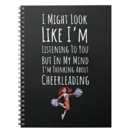 Caderno Espiral Funny Cheerleading Gifts Sports Cheerleader Cheer