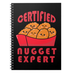 Caderno Espiral Funny Chicken Nugget Expert Nug Life