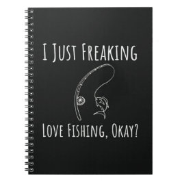 Caderno Espiral Funny Cool Fishing Gifts Fisherman Angler Humor