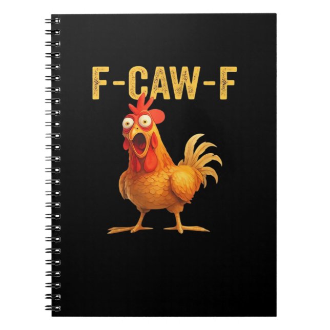 Caderno Espiral Funny F-Caw-F Chicken Creative Casual (Frente)