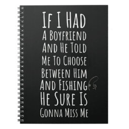 Caderno Espiral Funny Fishing Gifts For Women Mom Wife Fisherwoman