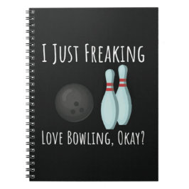 Caderno Espiral Funny Gifts For Bowling Lovers Bowler Sport Humor