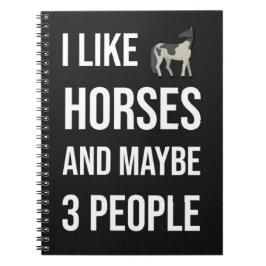 Caderno Espiral Funny Gifts For Horse Owners Equine Equestrian