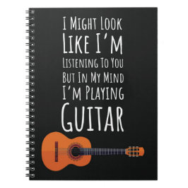 Caderno Espiral Funny Gifts For People Who Play Guitar Guitarist