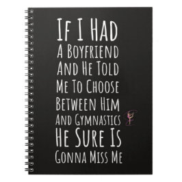 Caderno Espiral Funny Gifts For Teenage Gymnasts Girl Gymnastics