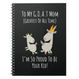 Caderno Espiral Funny Goat Gifts For Mom Women Mama Lover