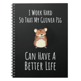 Caderno Espiral Funny Guinea Pig Owner Gifts Pet Lover Humor